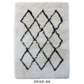 Soft Long Yarn with Geometric Design Carpet